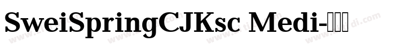 SweiSpringCJKsc Medi字体转换